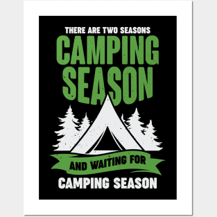 Funny Camping Season Scout Camper Gift Posters and Art